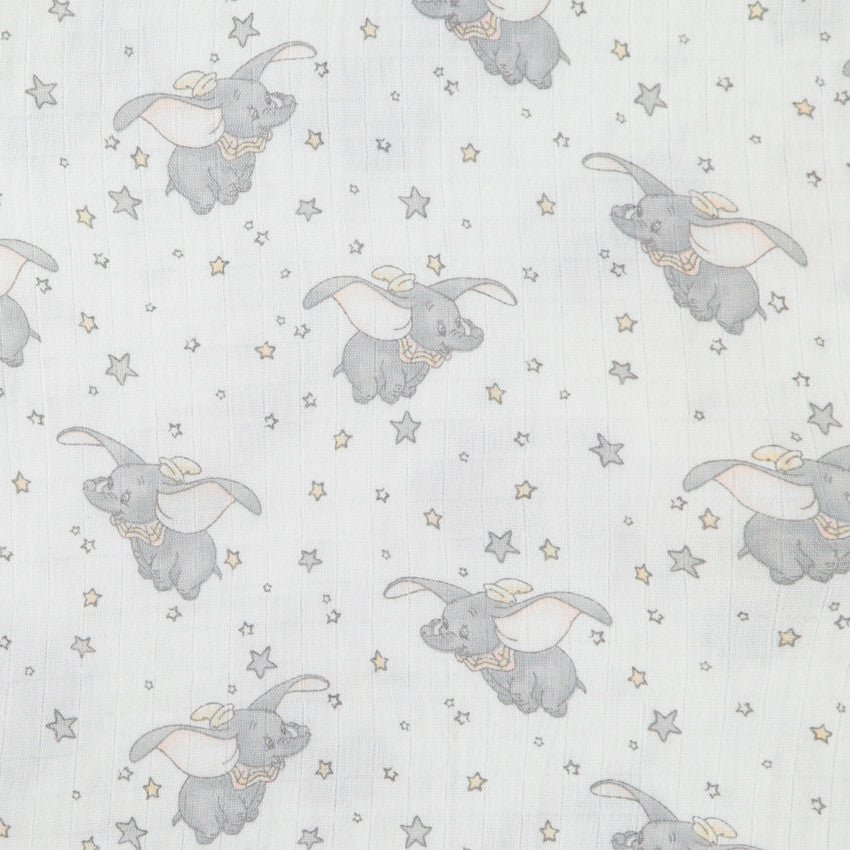 Set of 3 Dumbo Disney cotton muslin swaddles - Prémaman