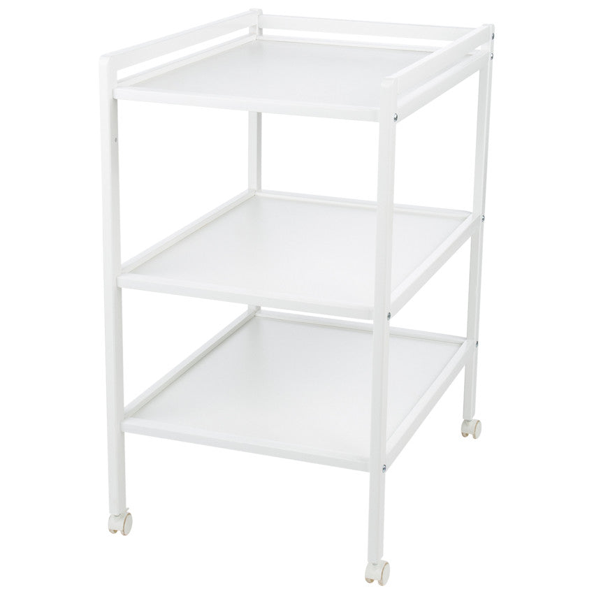 Tiny Changing Table with 2 Shelves - White - Prémaman