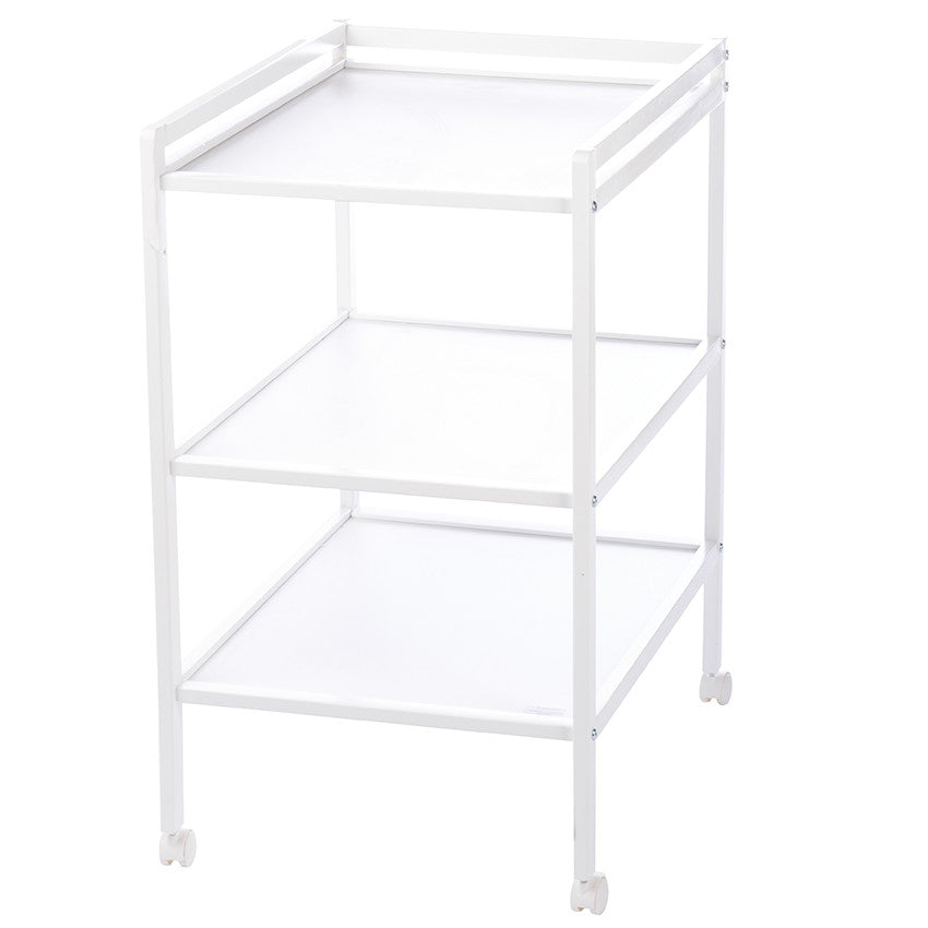Tiny Changing Table with 2 Shelves - White - Prémaman