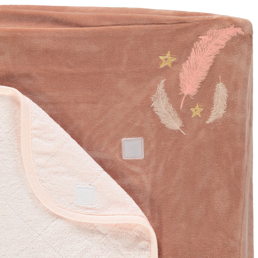 Magic bird velvet changing mat cover - Prémaman