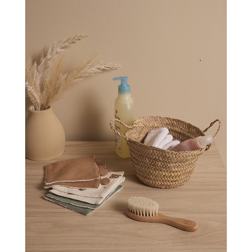 Brosse à cheveux en bois avec poils naturels de chèvre - Prémaman