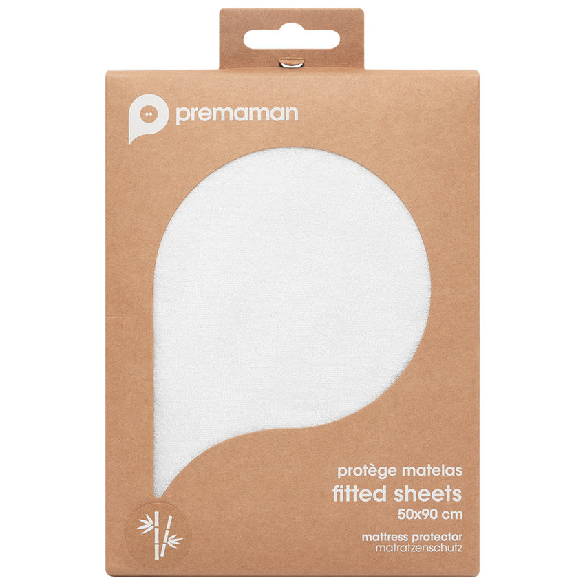 Terry towelling cot mattress protector 50x90 cm for co-sleeper - Premaman