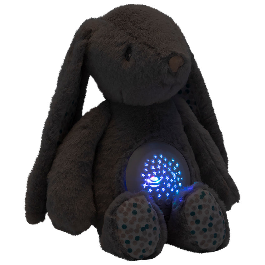 Peluche veilleuse musicale avec projecteur Célestin le lapin - Prémaman