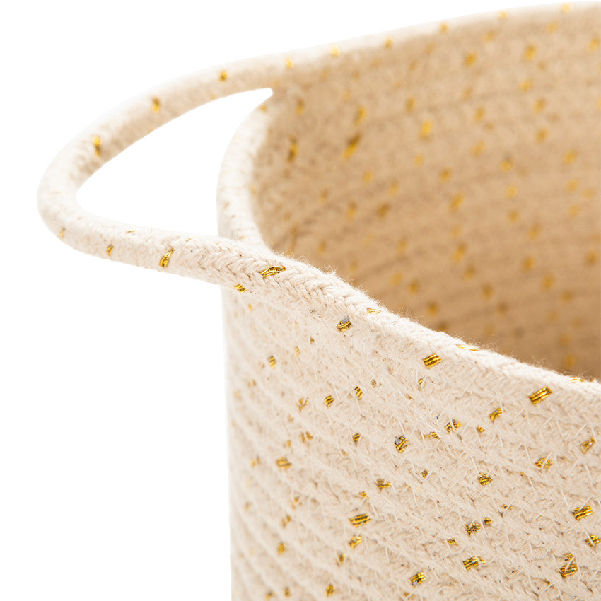 Cotton and lurex storage basket - Maternity