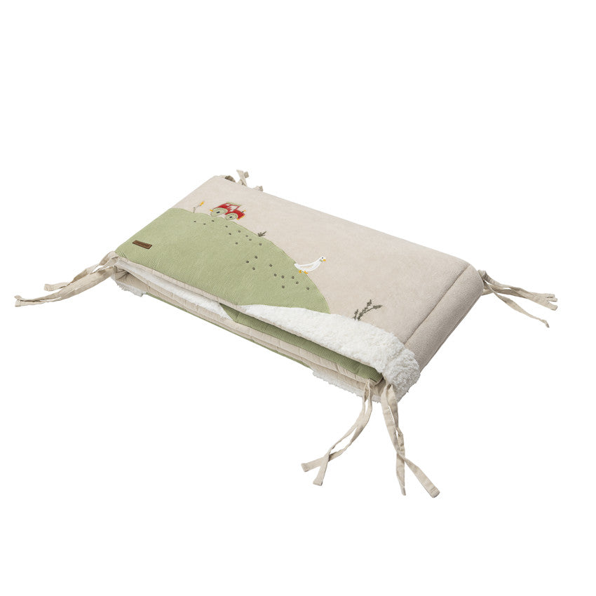 La vie à la Ferme Velour 3-Panel Cot Bumper - Prémaman