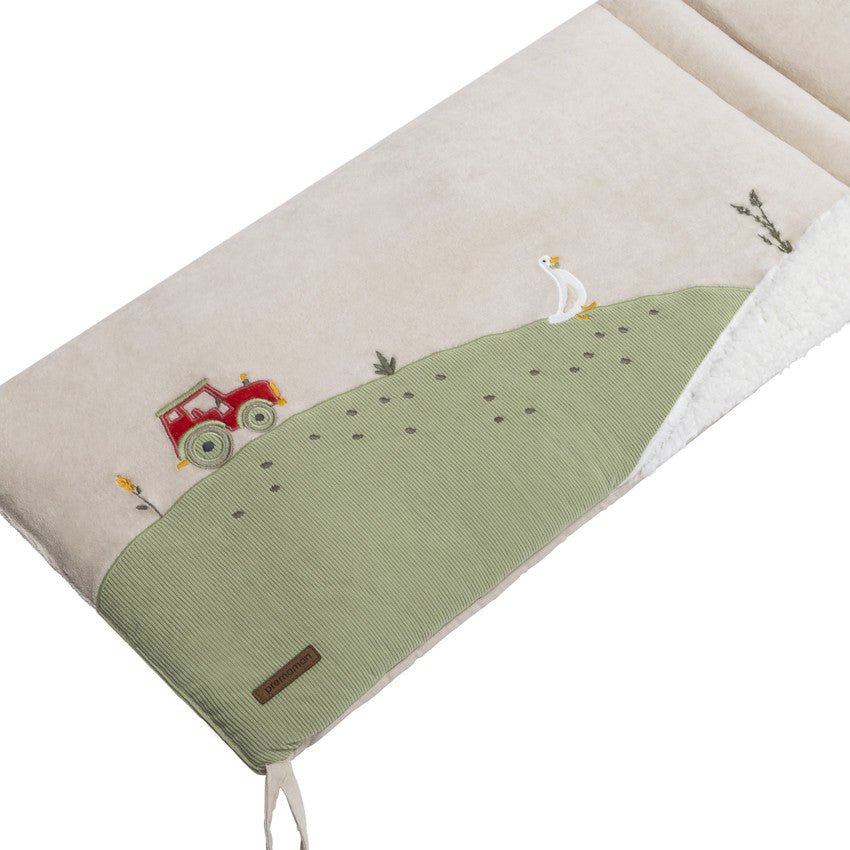 La vie à la Ferme Velour 3-Panel Cot Bumper - Prémaman