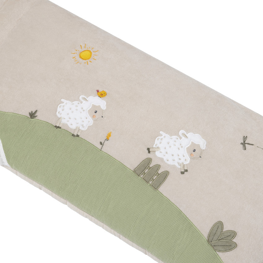 La vie à la Ferme Velour 3-Panel Cot Bumper - Prémaman