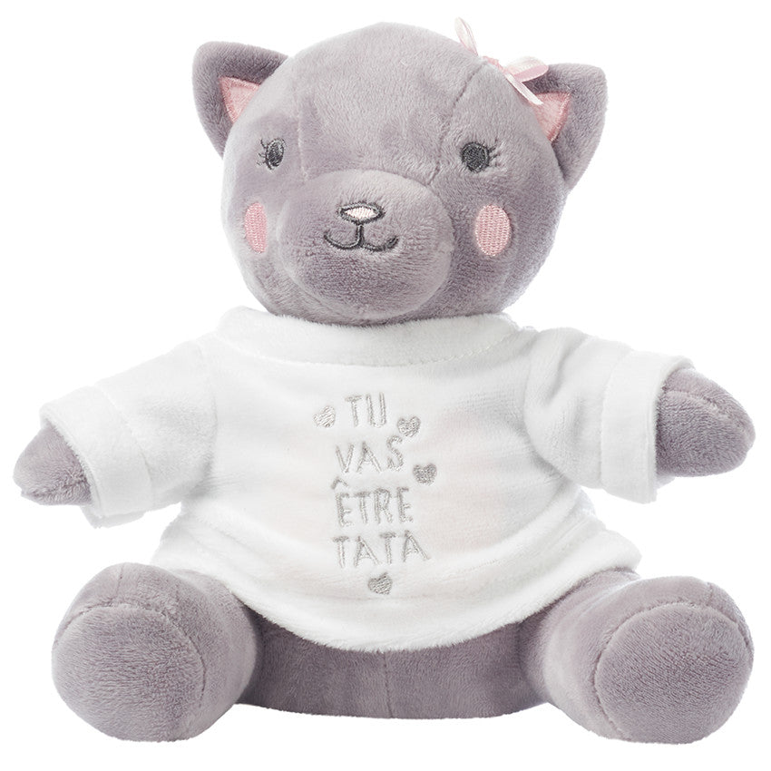 Outfit for "you're going to be an aunt" birth announcement plush toy - Prémaman