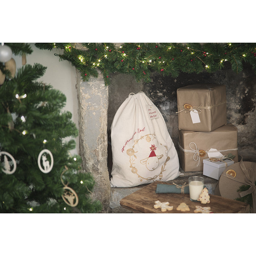 Pochon en tissu pour cadeaux de Noël - Prémaman