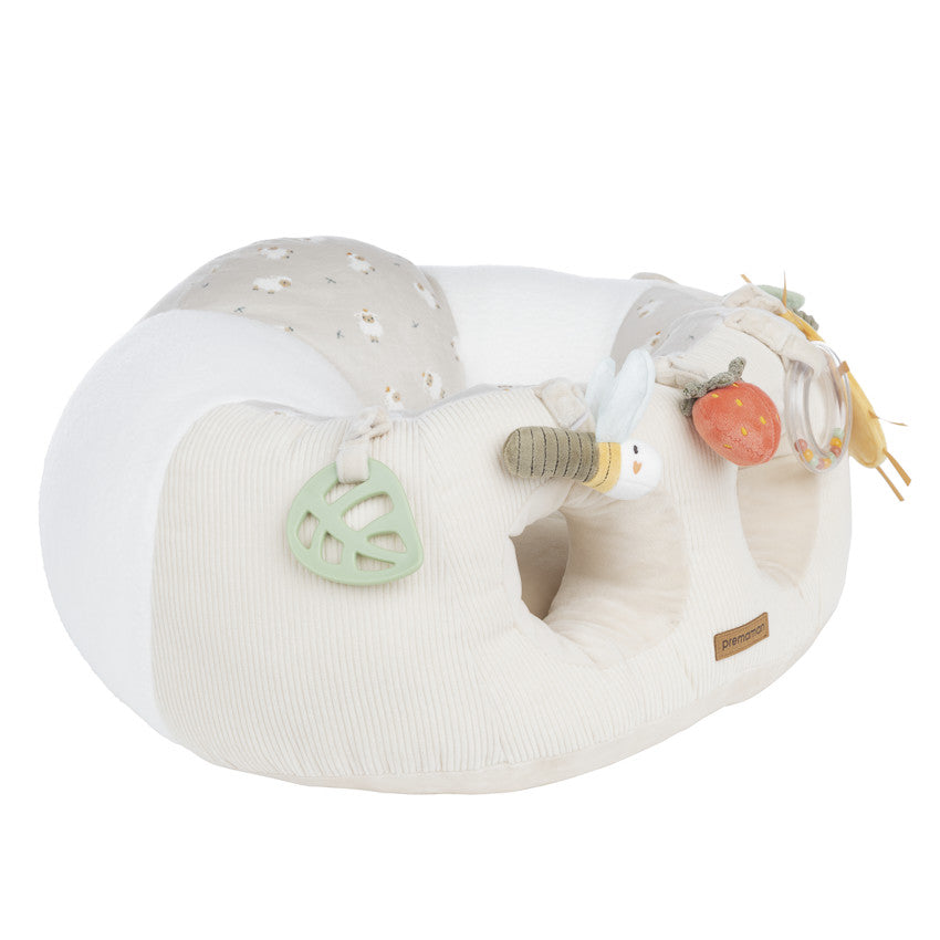 2-in-1 Play Cushion Farm Life Ecru - Prémaman