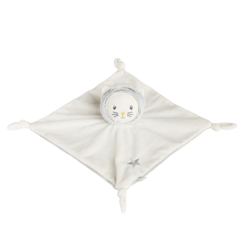 Doudou plat en velours chat - Prémaman