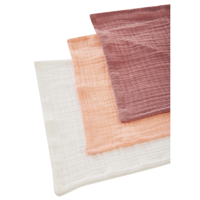 Set of 5 tetra washcloths 25 x 25 cm - Prémaman