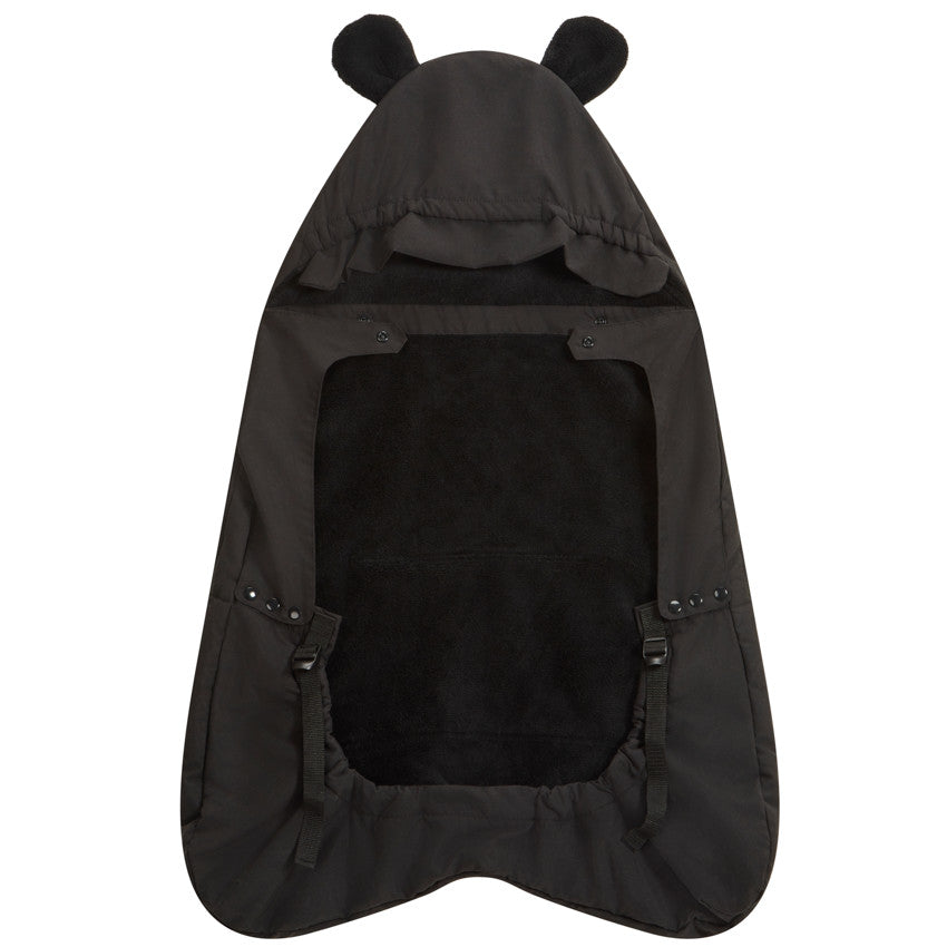 Protection chaude universelle pour porte-bébé Ourson noir - Prémaman