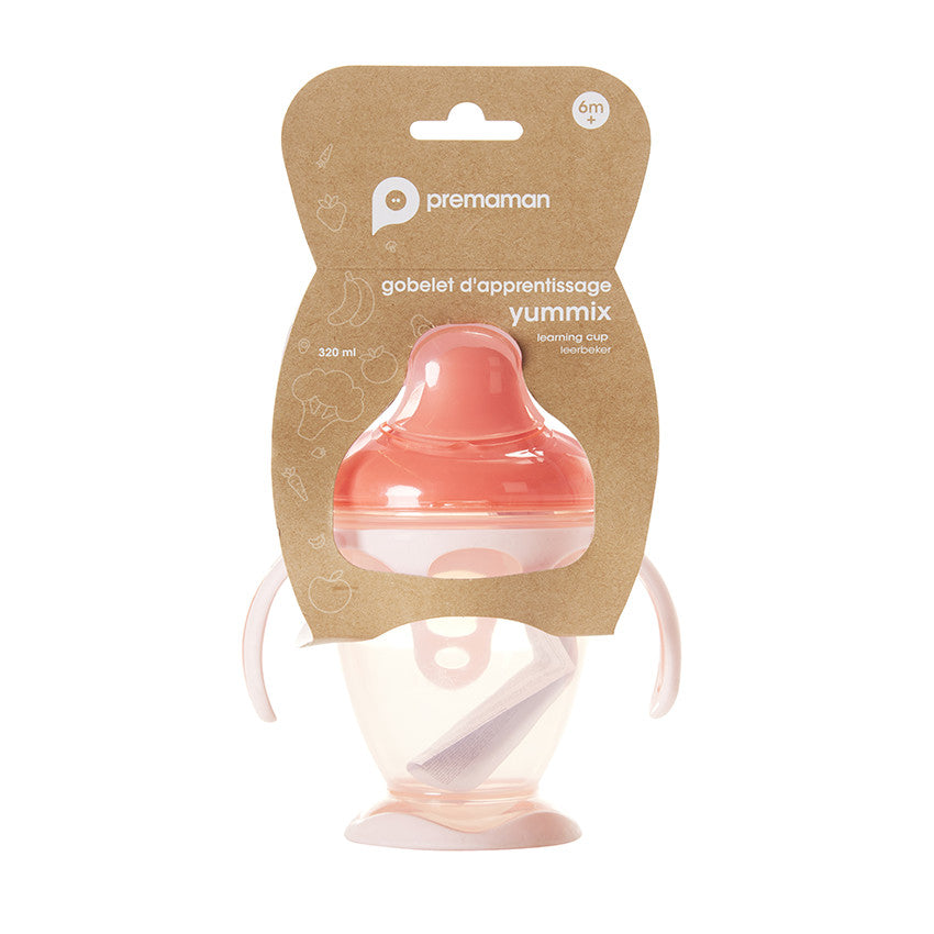 Pink handled sippy cup 180 ml - Prémaman