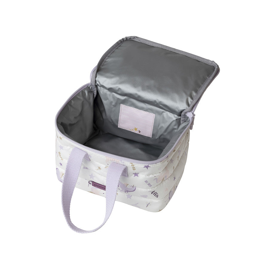 White Unicorn Print Insulated Lunch Bag - Maternity