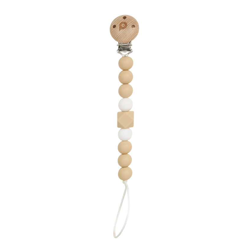 Attache sucette en silicone - Beige - Prémaman
