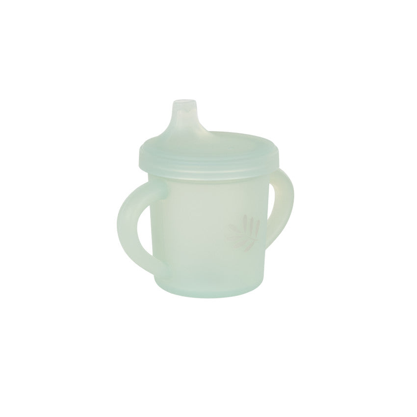 Tasse à bec avec anses latérales et motif feuillage - Prémaman