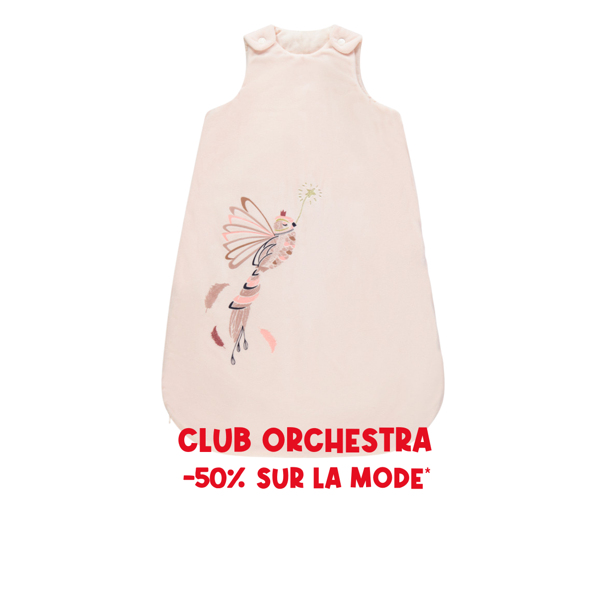 Velour Sleeveless Sleep Bag TOG 2.5 - Prémaman