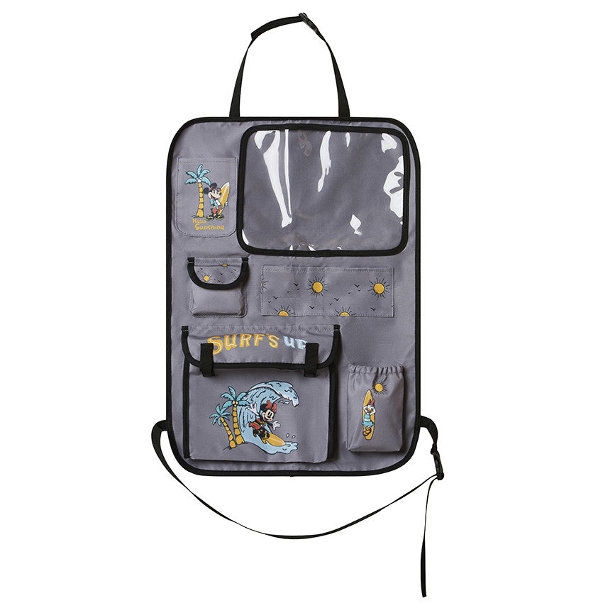 Organiseur de voiture Mickey & Minnie Disney gris - Prémaman