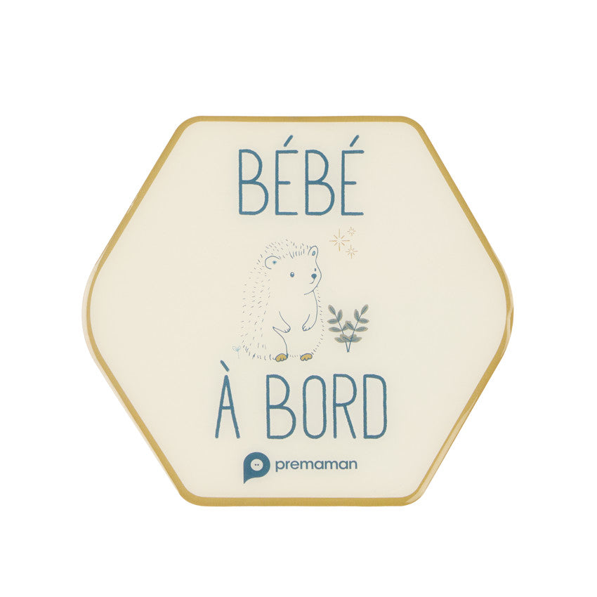 Panneaux adhésif bébé à bord hérisson - Prémaman
