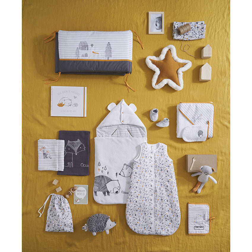 Bath cape and wash mitt Our little friends - Maternity