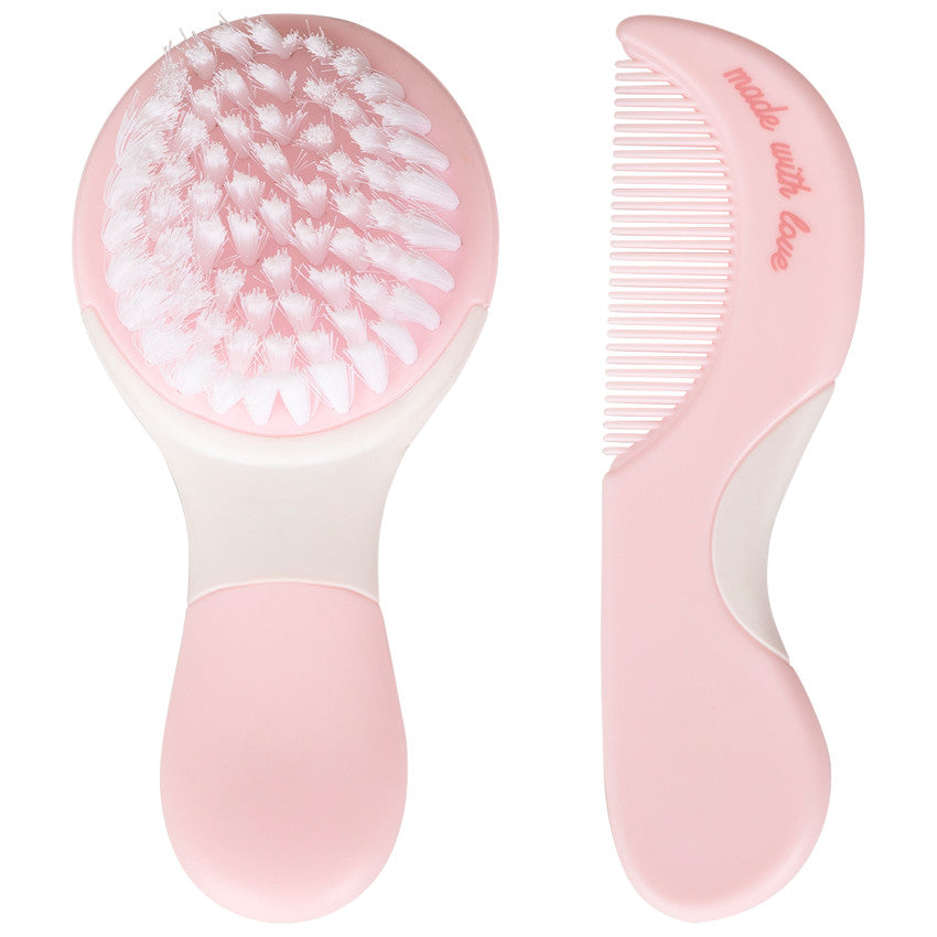 Aloha Brush and Comb Set - Pink - Prémaman