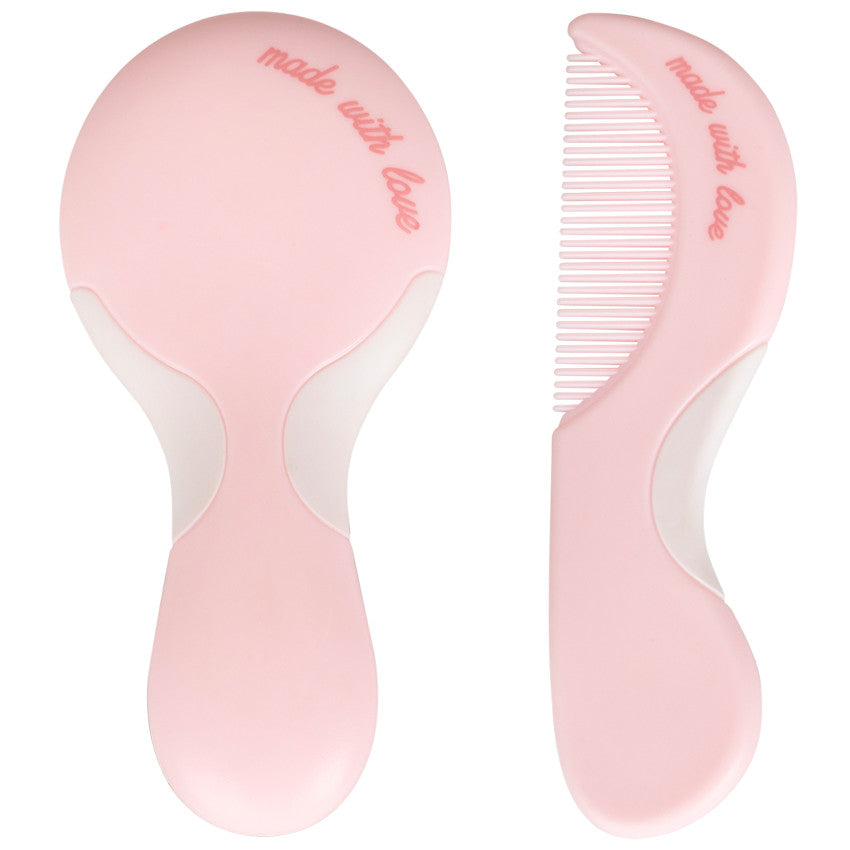 Aloha Brush and Comb Set - Pink - Prémaman