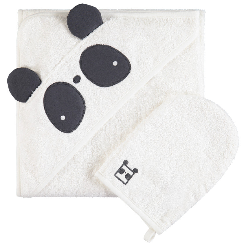 Ethnic Animals Hooded Towel and Washcloth - Prémaman