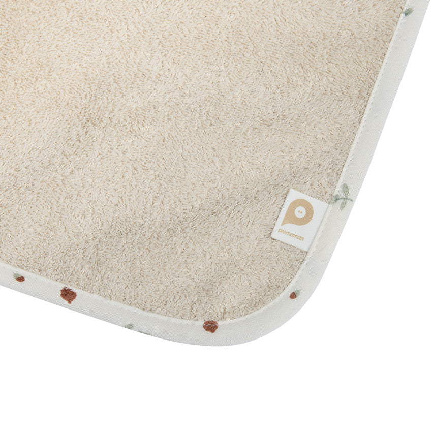 Forest King Beige Bath Set with Hooded Towel and Wash Mitt - Maternity
