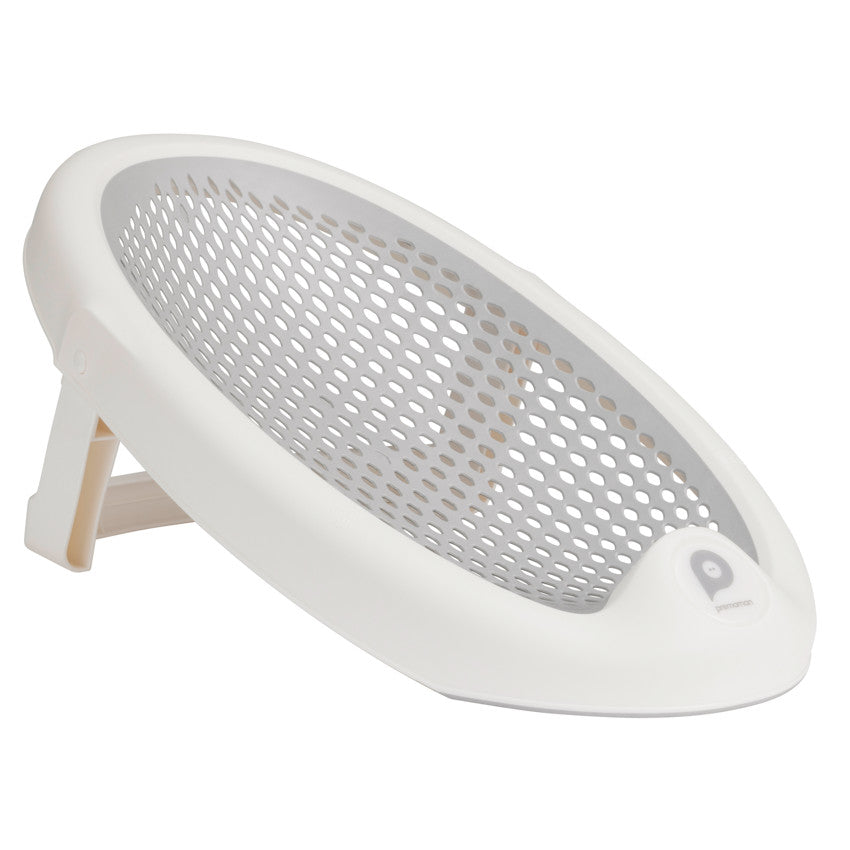 Foldable silicone bath seat in grey/white - Prémaman