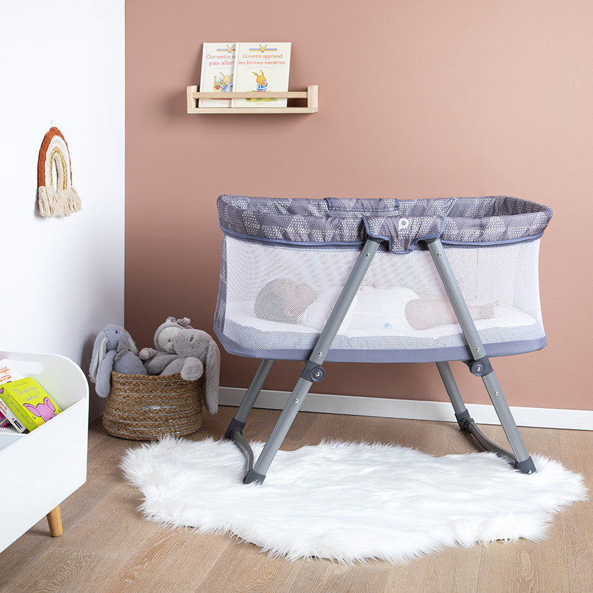 Berceau Dreamydoo avec moustiquaire gris - Prémaman