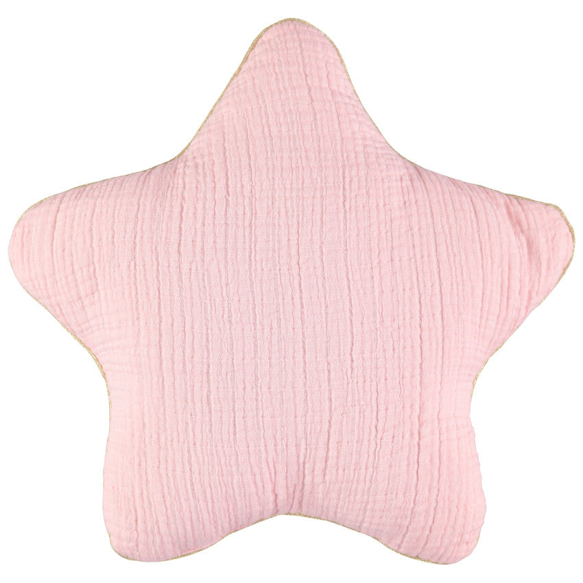 Decorative star cushion or modular bumper for cot or playpen with ties - Maternity