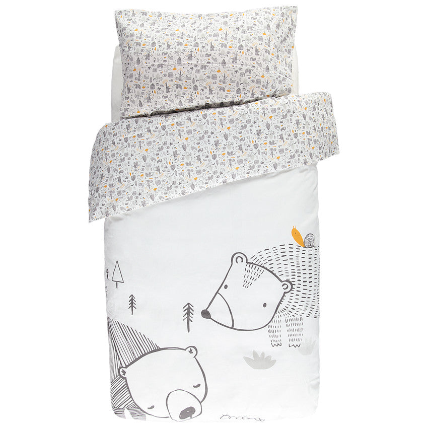 Bedding set with duvet cover and pillowcase Our little friends - Prémaman