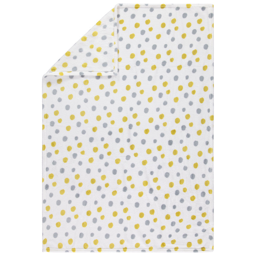 Couverture en sherpa imprimé pois - Prémaman