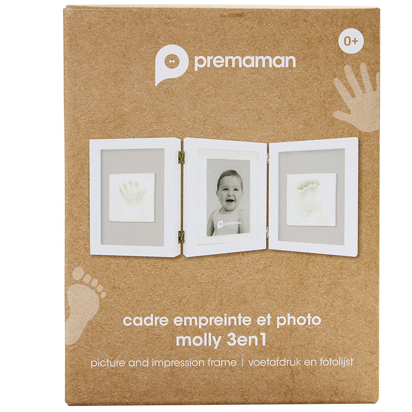 Cadre photo avec 2 empreintes - Prémaman - Prémaman