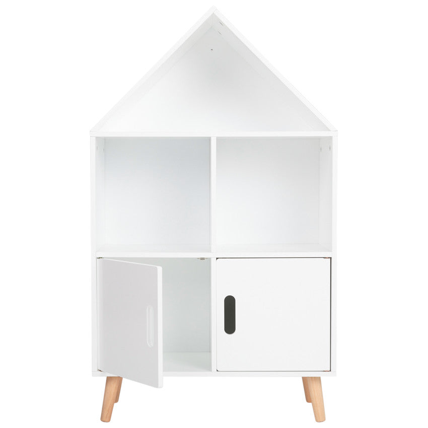 Bibliothèque en forme de maison avec 2 portes - Prémaman