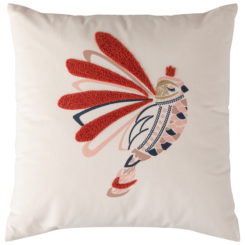Decorative cushion with bird motif - Prémaman