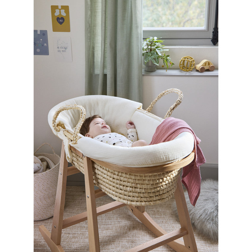 Sweetdream Woven Moses Basket in Natural Fibers - Prémaman