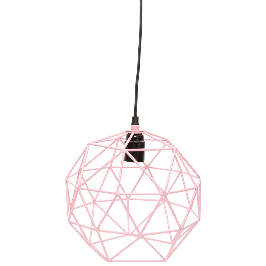 Electrified metal pendant lamp - Prémaman