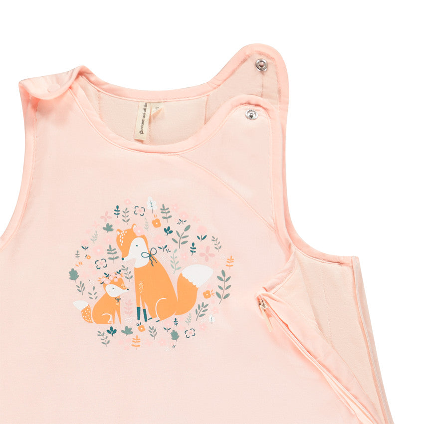 Sleeveless poplin sleep sack TOG 2.5 Fox print - Prémaman
