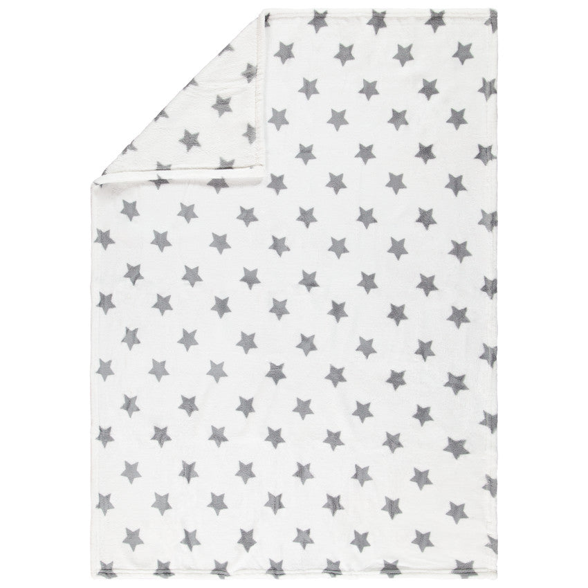 Star print sherpa blanket 80 x 115 cm - Prémaman