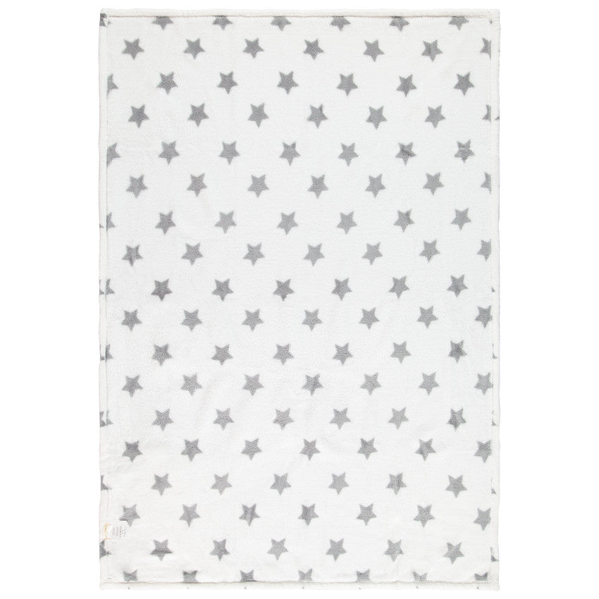 Star print sherpa blanket 80 x 115 cm - Prémaman