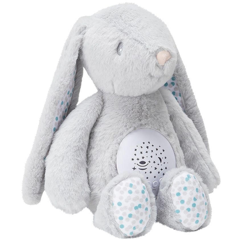 Peluche veilleuse musicale avec projecteur Célestin le lapin - Prémaman