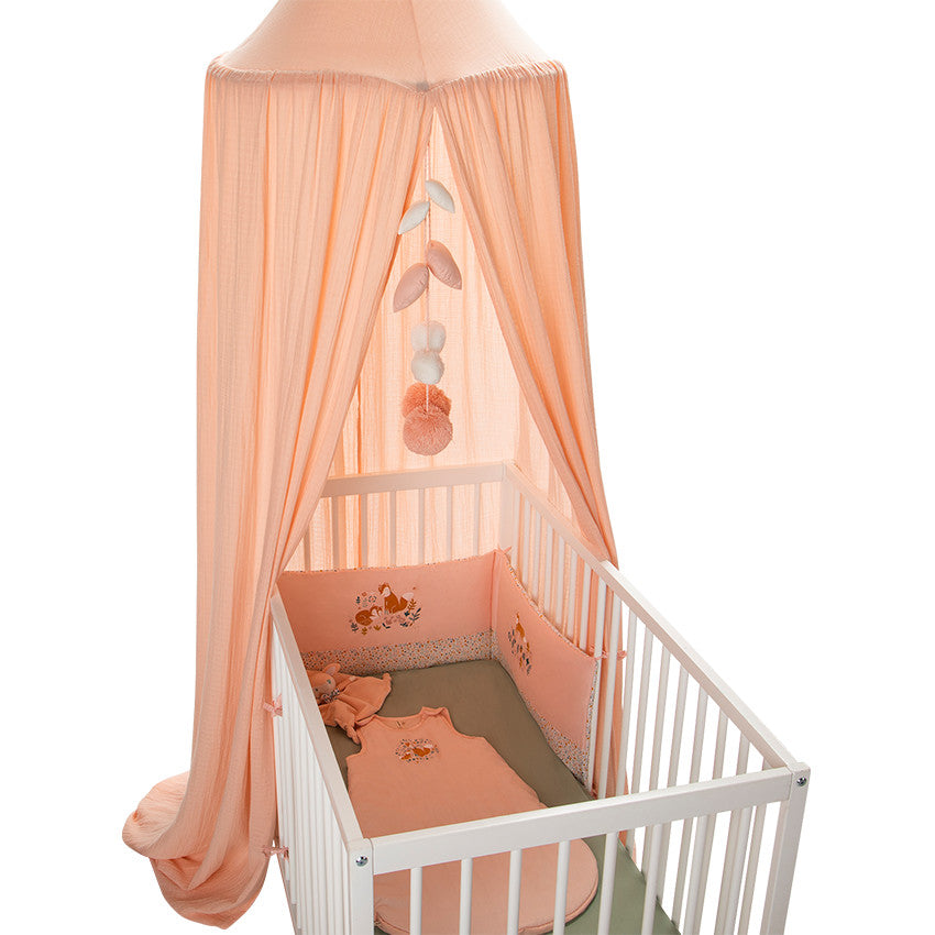 Cotton gauze bed canopy - Pink - Maternity