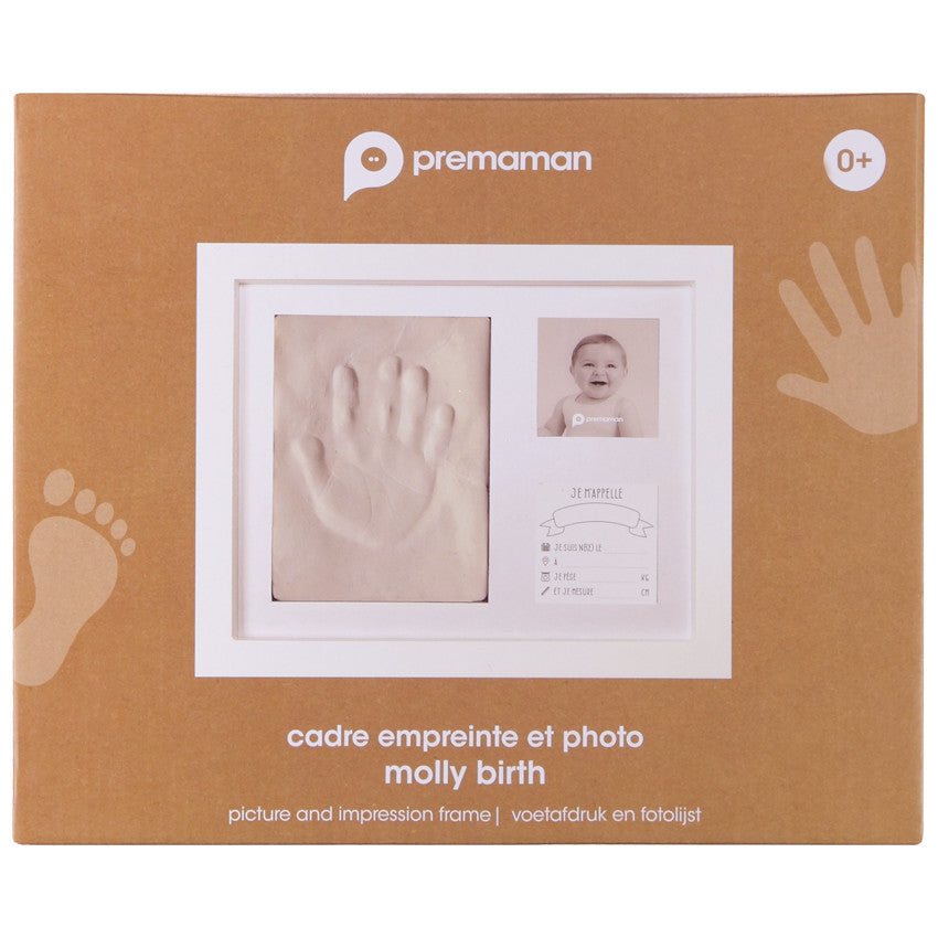 Cadre empreinte avec 2 photos - Prémaman