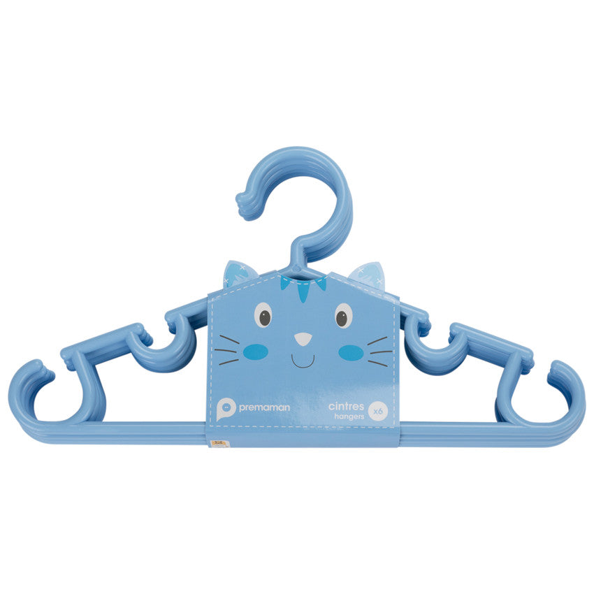 Lot de 6 cintres - Bleu - Prémaman