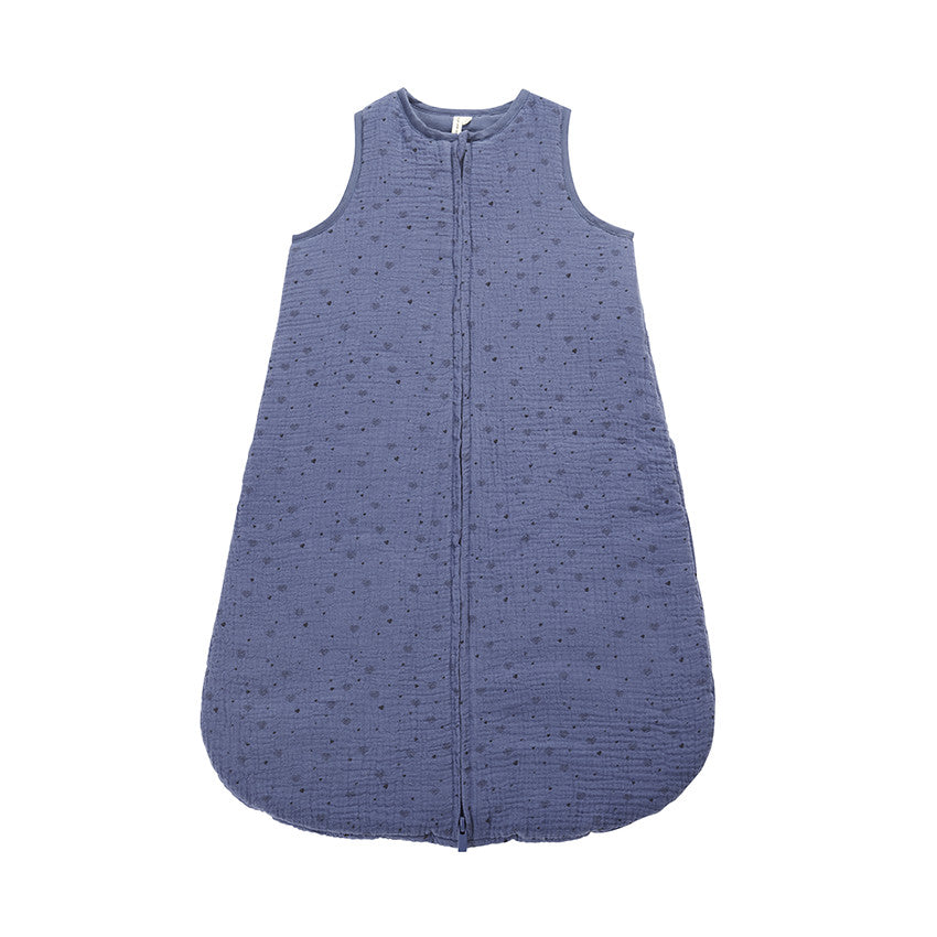 TOG 2 Cotton Gauze Sleeping Bag with Heart Print - Prémaman