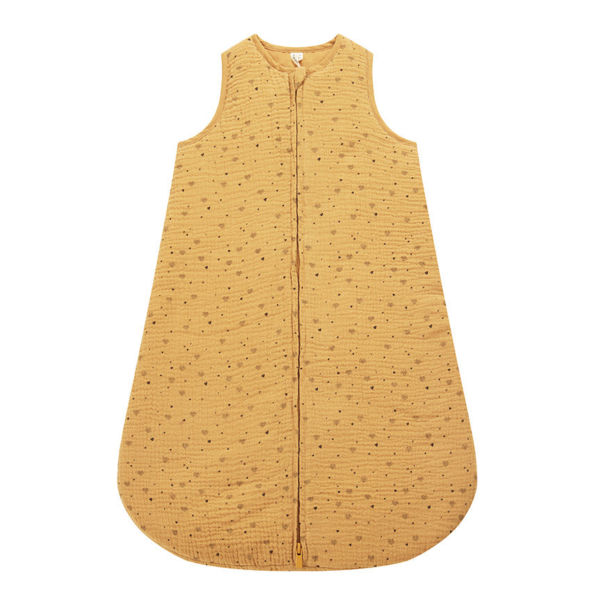 TOG 2 Cotton Gauze Sleeping Bag with Heart Print - Prémaman