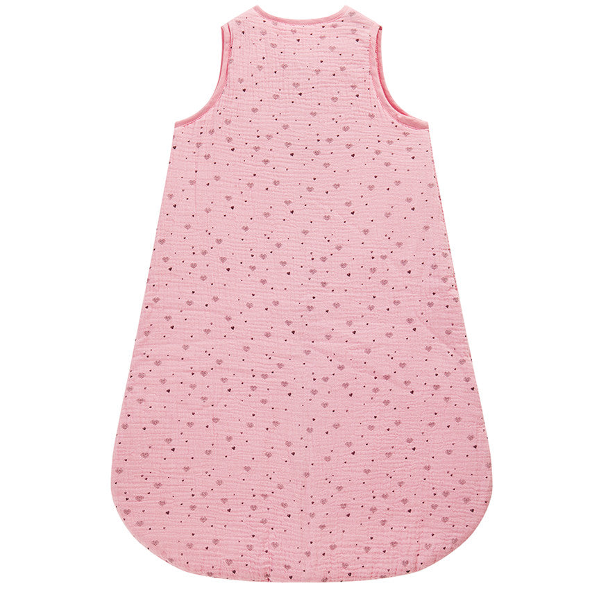 TOG 2 Cotton Gauze Sleeping Bag with Heart Print - Prémaman