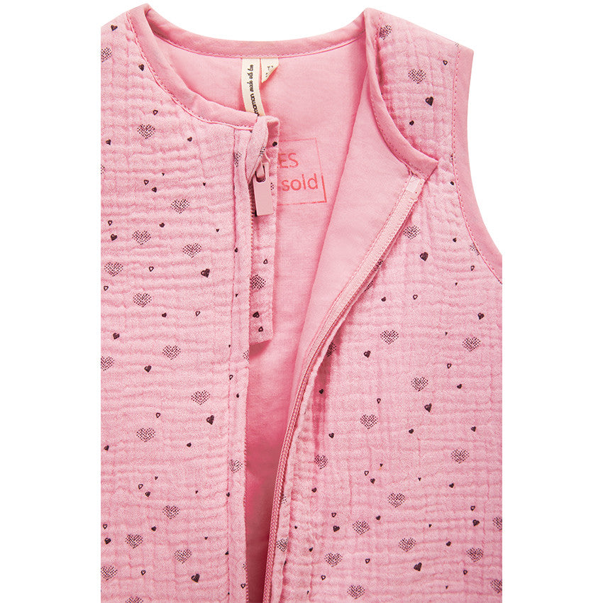 TOG 2 Cotton Gauze Sleeping Bag with Heart Print - Prémaman